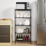 PayLessHere | 5-Tier Wire Shelf | 21"x11"x48" | Black | Adjustable Racks | Heavy-Duty Storage Shelves, Holds Upto 750 lbs | Rust-Resistant, No-Tool Assembly | for Home, Garage Shelving - Image 2