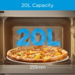Midea 20L Solo Microwave Oven with Digital Touch Control, 700W, Child Lock, Memory Function, Defrost-by-weight-or-time, Fast Reheat, Push Button Door Opening, Best for Home & Office, Black, EM721BK - Image 2