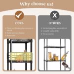 5-Shelf Shelving Unit with Height Adjustable Shelves, Metal Shelves for Storage, Heavy Duty Wire Shelf Unit for Living Room, Kitchen, Garage, Black - Image 7
