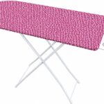 Toshionics Ironing Board 90cm x 34cm - Ironing Table with study Steel Legs | 4 Adjustable height Ironing Stand with steel Iron Rest Foldable Multicolor Design