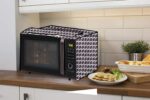 Stylista Microwave Oven Cover for Panasonic 20 L Convection NN-CT254BFDG, Geometric Pattern - Image 3