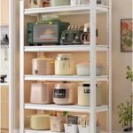 Garage Shelves 5-Tier Metal Shelving Unit, 160cm/183cm High Adjustable Garage Shelves, Industrial Utility Shelf Rack For Garage Warehouse Basement, Boltless Assembly(130x40x160cm)