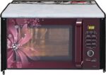 Glassiano Floral and Multi Printed Microwave Oven Cover for Samsung 28 Litre Convection Microwave Oven MC28H5025VB/TL, Black - Image 6