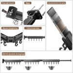 OUUTMEE Wall Mounted Retractable Clothes Drying Rack, 30kg Capacity, Wall Mounted Space Saving Aluminum Folding Laundry Hanger Rack for Laundry, Balcony, with Folding Arms & 6 Hooks (2 Fold) - Image 9