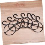 Alipis 30 Pcs Tie Hanger Clothing Storage Bags Ring Stand Hangers for Clothes Clothing Organizer Coat Hanger Rings Bathrobe Organizer Ring Clothes Hanger Circle Shape Coat Hanger Scarf - Image 3