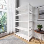 Heavy Duty Boltless Angle Shelf – 5-Tier Metal Storage Rack (1200x450x2000mm) – Industrial Garage, Warehouse & Home Organizer – Adjustable Steel Shelving Unit"