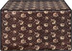 Glassiano Floral Brown Printed Microwave Oven Cover for Samsung 28 Litre Convection Microwave Oven MC28H5025VB/TL, Black - Image 5