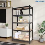 DAYONG 5 Tier Metal Storage Rack, Shelving Units, Storage Shelves, Shelf Storage Organizer for Kitchen, Living room, Bedroom, Office, Balcony (Black) - Image 8