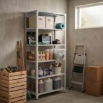 RIGID Metal Slotted Angle Racks Shelves, 5 Tier Steel Storage Organizer Rack for Living Room, Bedroom, Office, Garage – Heavy Duty Standing Multipurpose Cabinet (Grey, 205x91.7x45.5 CM) – Assembled - Image 9