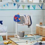 Ygjt Kids Clothes Rail, Childrens Rack Heavy Duty Rail On Wheels, White Portable For Kid Bedroom, Small Dress Up Coat, Skirts, 80X115 Cm - Image 6