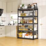 5-Tier Heavy Duty Metal Shelving Unit 183H x 90W x 30.5Dcm, 900KG Capacity, Adjustable Corner Shelf Rack for Storage, Boltless Assembly Pantry - Image 2