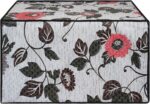 Glassiano Floral and Multi Printed Microwave Oven Cover for Samsung 28 Litre Convection Microwave Oven MC28H5025VB/TL, Black - Image 5