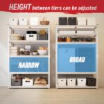 5-Tier Boltless Steel Shelf – Storage Rack with Rolled-Edge Frame & Thick MDF Boards, Ideal for Garage, Warehouse, Shop, Office, or Home Use (White Frame & White MDF, 183 * 90 * 40cm, 5 Tier) - Image 3