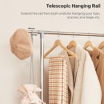 Songmics Clothes Rack , Grey , (101-163) x 49 x (113-198) cm , LLR401 - Image 6