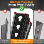 REIBII 72" H x 35.55" W x 16" D Storage Shelves 5 Tier Garage Shelving Heavy Duty 2020LBS Adjustable Metal Shelving Unit for Garage Shelves Utility Rack Shelf for Basement Pantry Closet Shelves,Black - Image 4