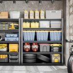 5 Tier Garage Shelving Units 72" H Storage Adjustable Shelves 2500LBS Heavy Duty Metal Shelves Utility Industrial Shelving Rack for Garage Warehouse Pantry Basement,Black (15.7" D×35.4" W×72" H) - Image 2