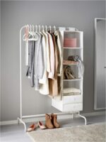 Ikea MULIG Clothes Rack (White, 99x46 cm) - Image 2