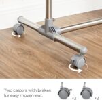Songmics Clothes Rack , Grey , (101-163) x 49 x (113-198) cm , LLR401 - Image 9