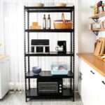 5-Tier Medium Duty Storage Shelf Rack for Home, Garage & Warehouse (40CM, Black) - Image 2