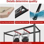 REIBII 48" W Garage Shelving, Storage Shelves Load 2600LBS, 4-Tier Adjustable Heavy Duty Metal Shelves for Warehouse, Pantry, Kitchen, 60" H X 48" W X 24" D, Black - Image 4
