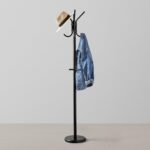 Amazon Basics Hat and Coat Stand Rack, Black, 29.5 x 29.5 x 167 cm (L x W x H) - Image 7
