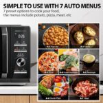 Toshiba Black Microwave, 25 Litres, 900 W, with Original Inverter, Defrost Cook, 10 Levels, 7 Automatic Menus, Clock and Timer, Easy Cleaning, Perfect for Pizza - Image 2