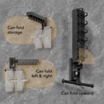 ZdwCyl Wall Mounted Clothes Hanger,Clothes Drying Rack,Laundry Drying Rack,Drying Rack Clothing,Laundry Hanger Rack,Retractable Dryer Racks,Collapsible, Aluminum,can be Fold Upward & Left & Right - Image 8
