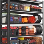 78" H|48" W All-Metal Garage Shelving Unit and Storage-Easy Assembly Shelves 5-Tier Rack|Heavy-Duty Adjustable Shelf|Steel Waterproof Rust-Resistant Shelves for Industrial,Warehouse,Basement
