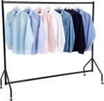 Amazon Basics Clothes Rail Garment Rail, 1.82 x 1.52 m, Black - Image 2