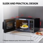 Toshiba 800w 23L Microwave Oven with Digital Display, Auto Defrost, One-touch Express Cook with 6 Pre-Programmed Auto Cook, and Easy Clean - Black - ML-EM23P(BS) - Image 6