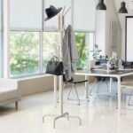 Simple Houseware Standing Coat and Hat Hanger Organizer Rack, 12 Hooks White - Image 5