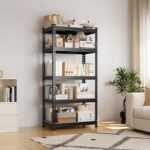 Yaheetech Storage Shelves 5 Tier Garage Shelving Heavy Duty Garage Shelves Adjustable Metal Shelving Unit Utility Rack Industrial Shelving for Warehouse Pantry Closet, 27.5"W x 12"D x 60"H, Black - Image 9