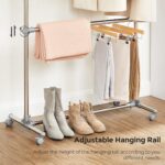 Songmics Clothes Rack , Grey , (101-163) x 49 x (113-198) cm , LLR401 - Image 8