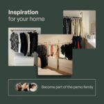 pamo Industrial pipe clothing rack metal gold - Wall mounted clothes racks for hanging clothes - Modern walk in closet - KIM I DOUBLE gold - Image 7