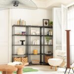 MZG 567kg Capacity Heavy Duty 5-Tier Metal Storage Shelving Unit, Adjustable Steel Wire Rack Organizer for Home, Kitchen, or Office (Black,35L x 60W x 160H cm) - Image 2