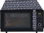 Wings Star Oven Top Cover for Panasonic 27 Litre Convection Microwave Oven NN-CD674MFDG Sliver - Microwave Top Cover with 4 Utility Pockets and 1 Oven Handle Cover KUM05