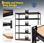 Heavy Duty Garage Storage Shelves 5-Tier Metal Adjustable Shelving Unit Storage Shelving for Kitchen Pantry Basement Bathroom Laundry, 2500 LBS Capacity, 48" l x 18" w x 72" h - Image 4