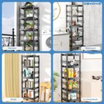 DAYONG 5-Tier Kitchen Storage Rack, Heavy Duty Bakers Rack Bread Rrack Microwave Oven Stand, Adjustable Metal Storage Shelves, Utility Shelf for Kitchen Garage Laundry Pantry (5 Tier 40 * 40 * 160cm) - Image 8