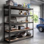 REIBII 2500LBS Garage Shelving 72''H Storage Shelves Heavy Duty Shelving 5 Tier Metal Shelves for Garage Shelves Adjustable Shelving Units and Storage for Closet Pantry Shelf, 72" H x 40" W x 20" D - Image 8