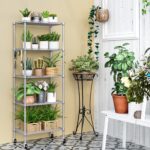 5 Tier Shelving Unit Adjustable Storage Shelf Metal Storage Rack Wire Storage Shelves 16.5" L x 11.8" W x 59" H for Pantry Closet Kitchen Laundry (Silver) - Image 7