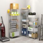 HOMEFORT 5-Shelving Unit, Adjustable Wire Shelving, Metal Wire Shelf Rack Organizer for Kitchen, Pantry, Closet, Bathroom, Laundry,Sliver,21" W x 11" D x 53" H - Image 9