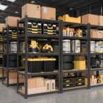 WWI Storage Shelves Metal Shelves Steel Rack 180cm Five Layers Metal Storage Rack Height Adjustable Storage Shelves (black, 90 * 40) - Image 2