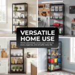 3/4/5 Tier - Plastic Shelving Unit | Garage Shelving Units | Storage Shelves | Shelving Units for Storage | Plastic Racking | Racking Shelving Unit Warehouse, Garage, Shed, and Workshop (5 Tier) - Image 5