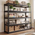 REIBII 2500LBS Garage Shelving 72''H Storage Shelves Heavy Duty Shelving 5 Tier Metal Shelves for Garage Shelves Adjustable Shelving Units and Storage for Closet Pantry Shelf, 72" H x 40" W x 20" D - Image 7