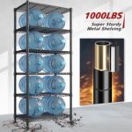 REIBII 72’’H Wire Shelving, 6 Tier Garage Shelving Units and Storage Shelves Heavy Duty, Adjustable Heavy duty Metal Shelves for Storage Shelves for Pantry Kitchen Garage, 24’’W X18’’D X72’’H - Image 4