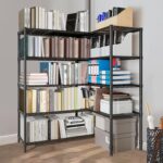 Heavy Duty Metal Storage Shelving Unit, Adjustable 5-Tier Shelving Rack(Wire Shelving Load 880LB), Steel Organizer Wire Rack (Black, 147 x 35 x 150 cm) - Image 8