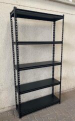 Heavy Duty Storage Rack, 5-Tier Shelving Unit, 200 x 100 x 30 cm, Black - Image 3