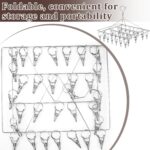 Stainless Steel Clothes Drying Rack, 30 Clips, Windproof Laundry Hanger for Socks, Underwear and Towels - Image 7