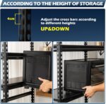 5-Tier Medium Duty Storage Shelf Rack for Home, Garage & Warehouse (40CM, Black) - Image 6