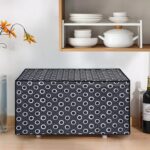 Glassiano Black Polka dot Printed Microwave Oven Cover for Samsung 32 Litre Convection Microwave Oven CE117PC-B2/XTL Black - Image 3